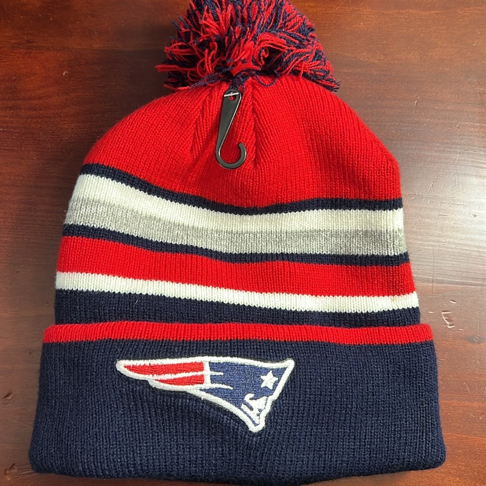 Fleece lined New England Patriots Ski hat.